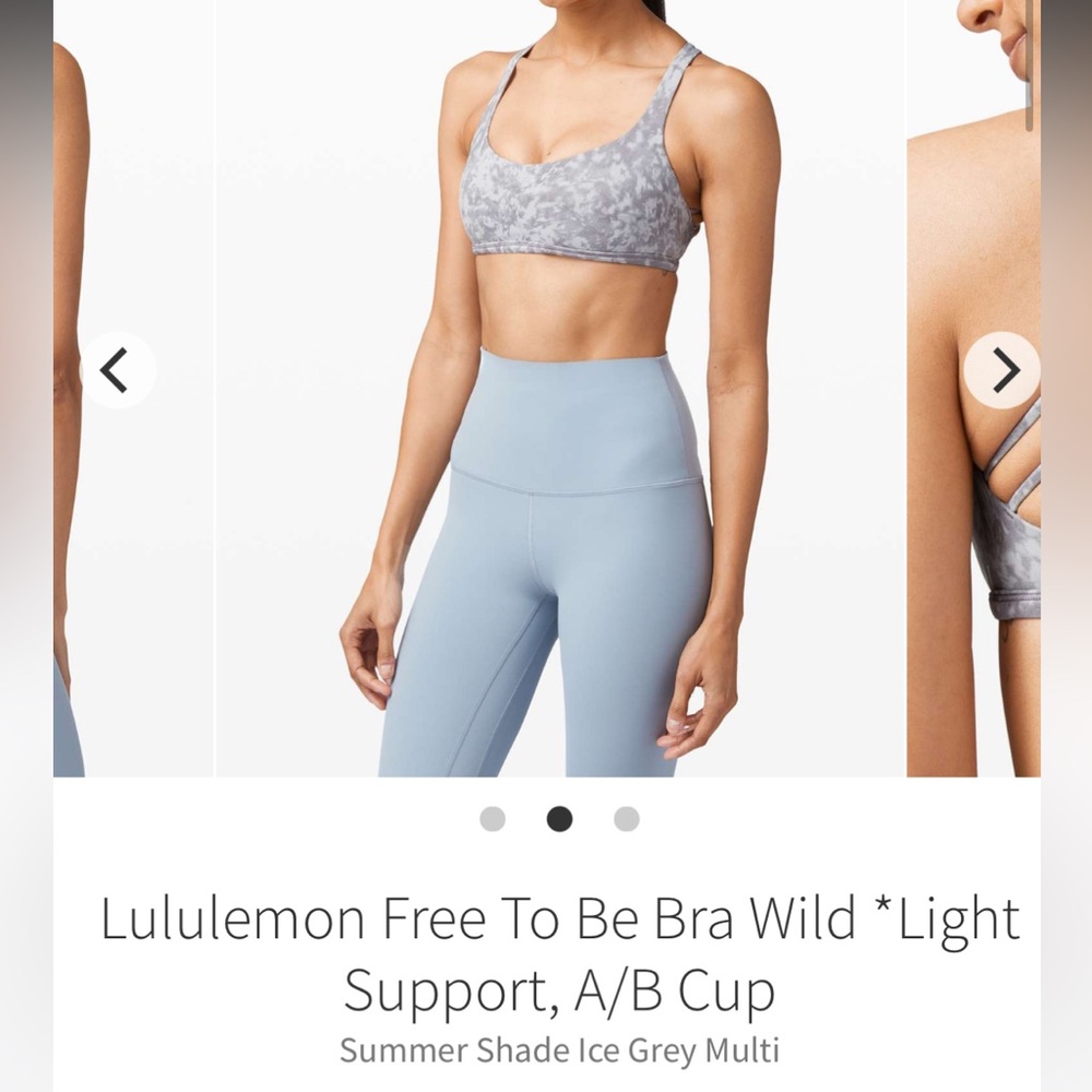 Lululemon Free To Be Bra Wild *Light Support, A/B Cup Size 12 - Picture 2 of 6